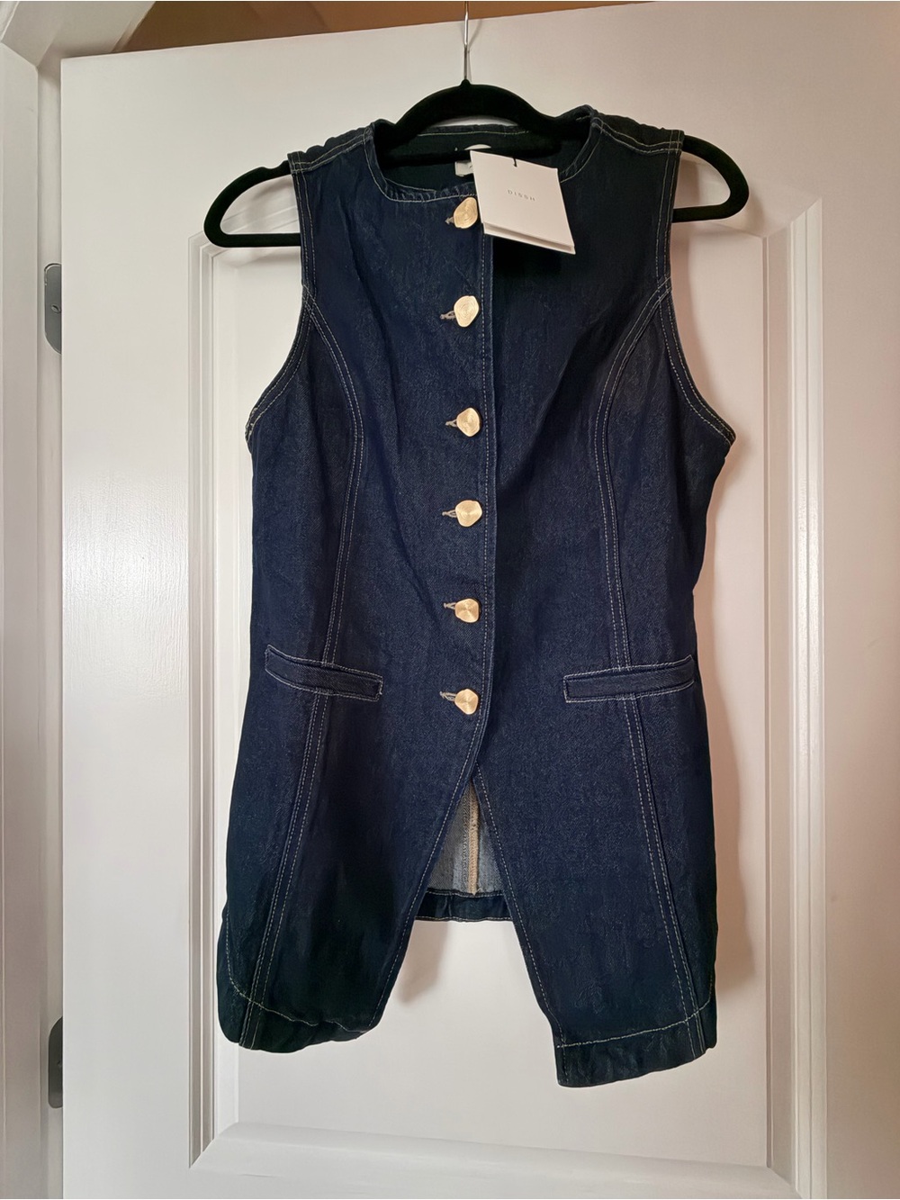 NWT DISSH Annie Ink Blazer Vest US Size 6 - Picture 2 of 7